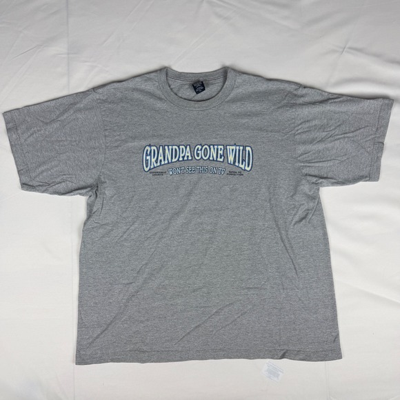 Unbranded Other - Grandpa Gone Wild Graphic T-Shirt Mens XL Gray Funny Humor Novelty Tee XL